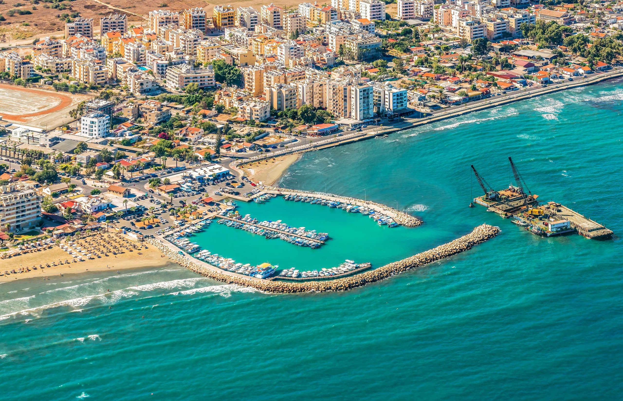 Larnaca Harbour Aerial